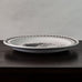 Stig Lindberg for Gustavsberg "Grazia" dish with matte white glaze and applied silver decoration J1007