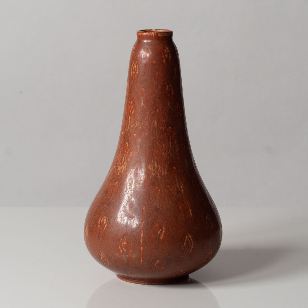 Gunnar Nylund for Rörstrand, Sweden, stoneware bottle vase with diamond pattern K2498