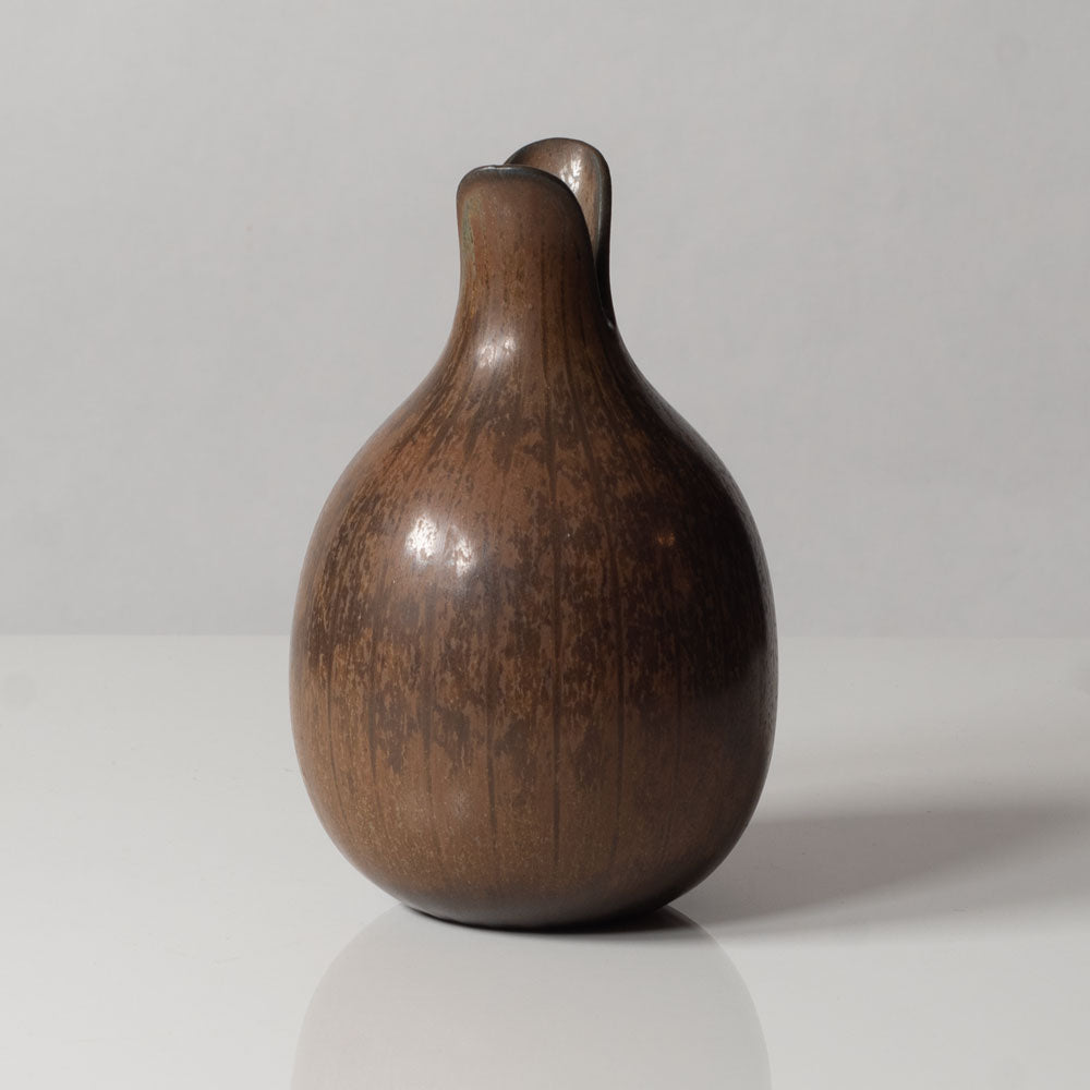 Gunnar Nylund for Rörstrand, Sweden, stoneware vase with matte brown glaze K2469