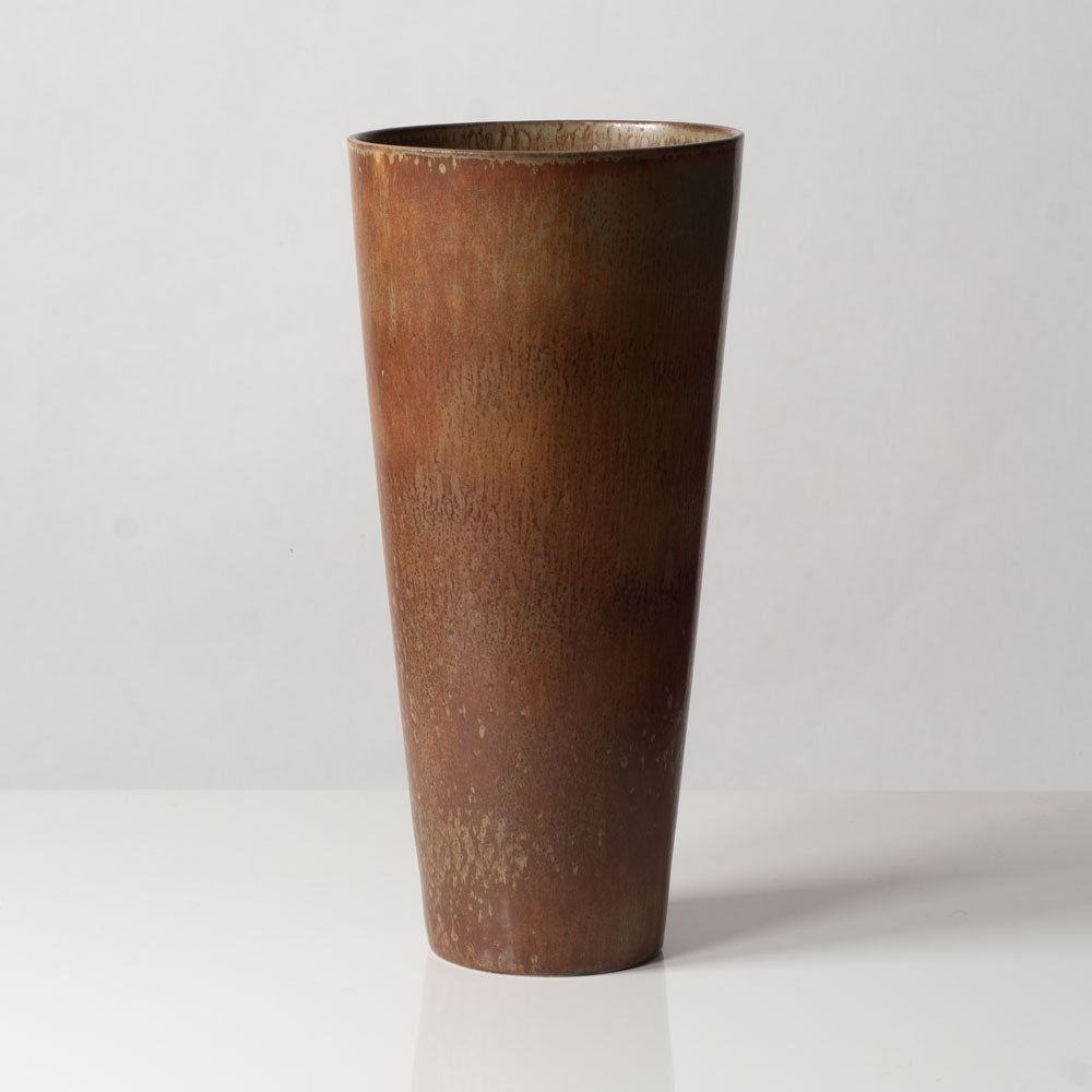 Gunnar Nylund for Rorstrand, Sweden,  Large stoneware vase with  brown glaze H1013