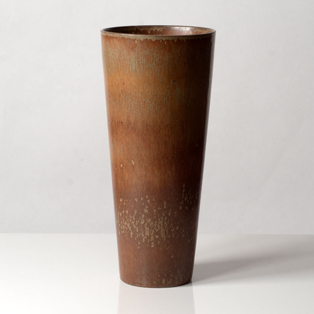 Gunnar Nylund for Rorstrand, Sweden,  Large stoneware vase with  brown glaze H1013