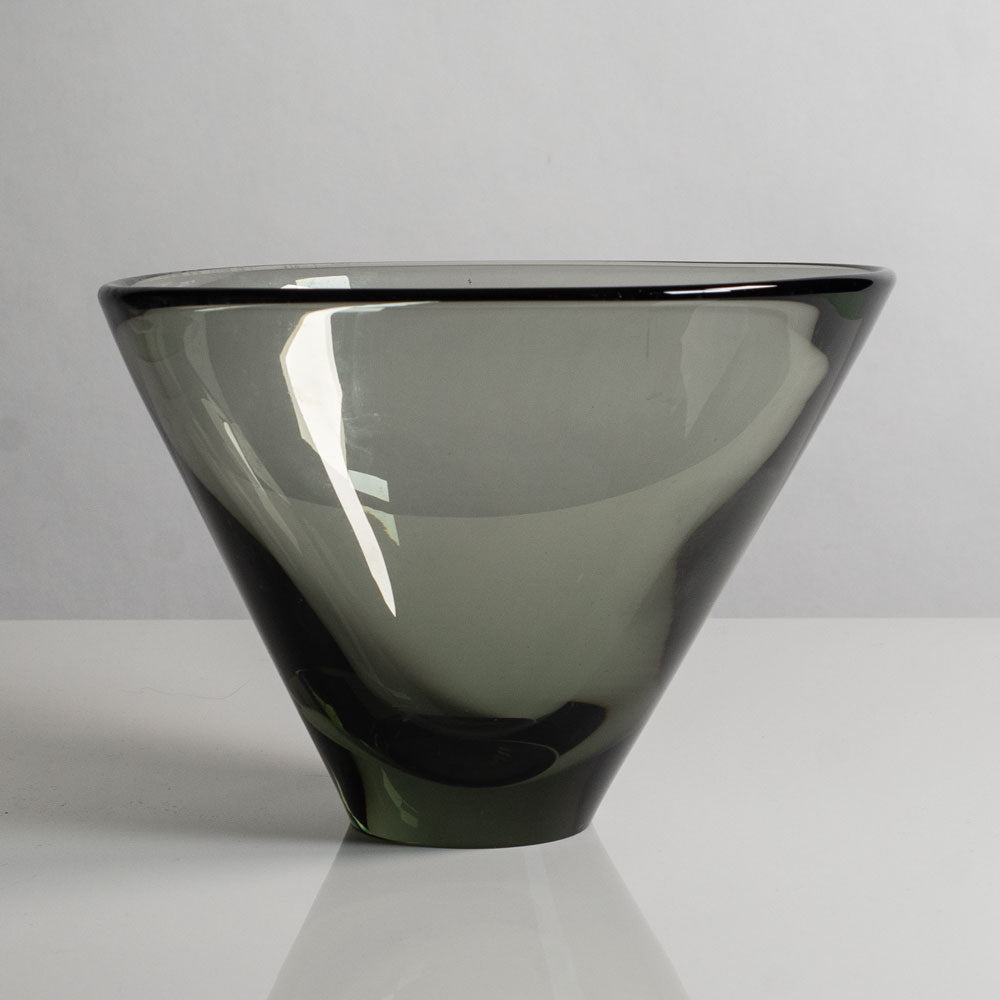 Per Lutken for Holmegaard, Denmark, conical vase in gray glass M5577