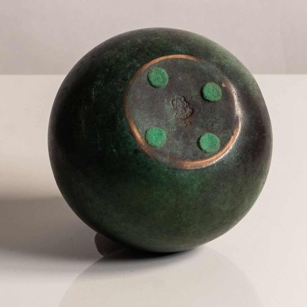 Just Andersen for GAB, Sweden, round bronze vase, 1930s M5489