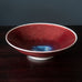 Gerry Williams, US, unique stoneware bowl with oxblood glaze N7552
