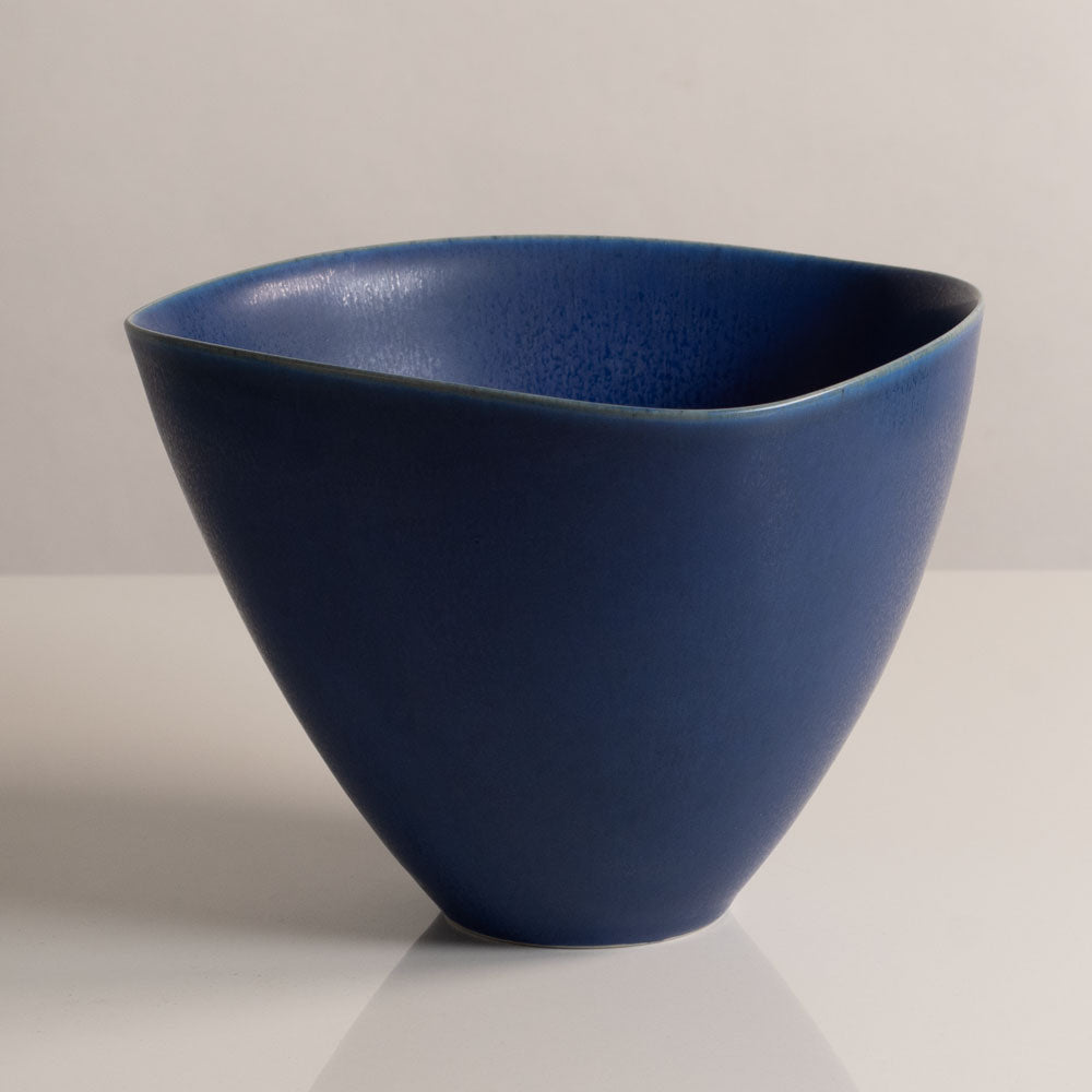 Per Linnemann-Schmidt at Palshus, Denmark, stoneware vase with blue glaze L3562