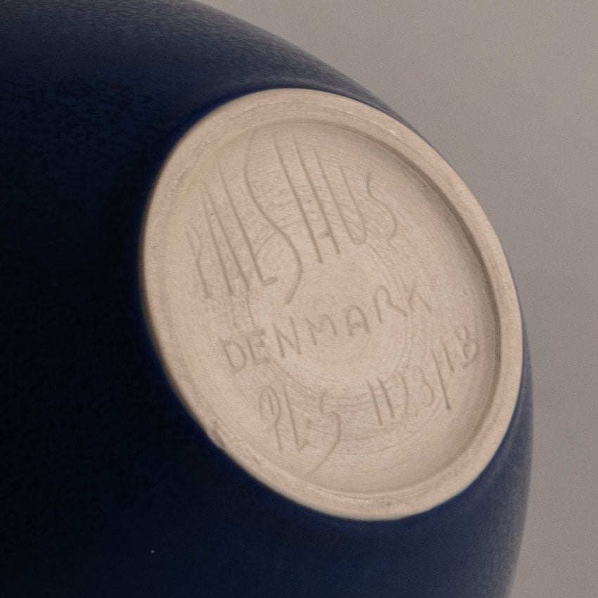 Per Linnemann-Schmidt at Palshus, Denmark, stoneware vase with blue glaze L3562