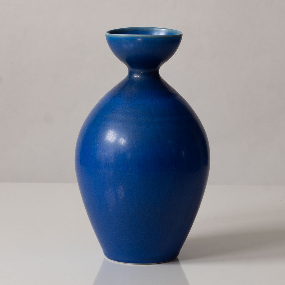 Per Linnemann-Schmidt at Palshus, stoneware vase with blue haresfur glaze K2490