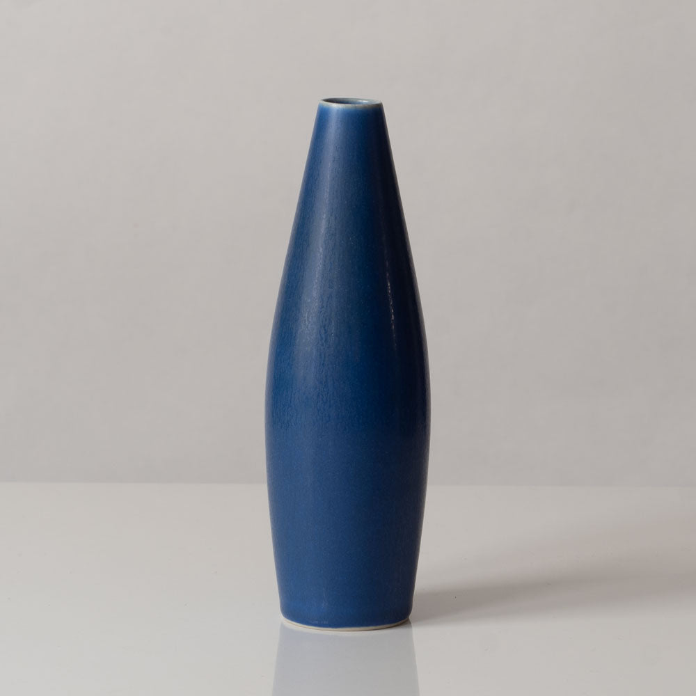 Per Linnemann-Schmidt at Palshus, stoneware vase with blue haresfur glaze K2491