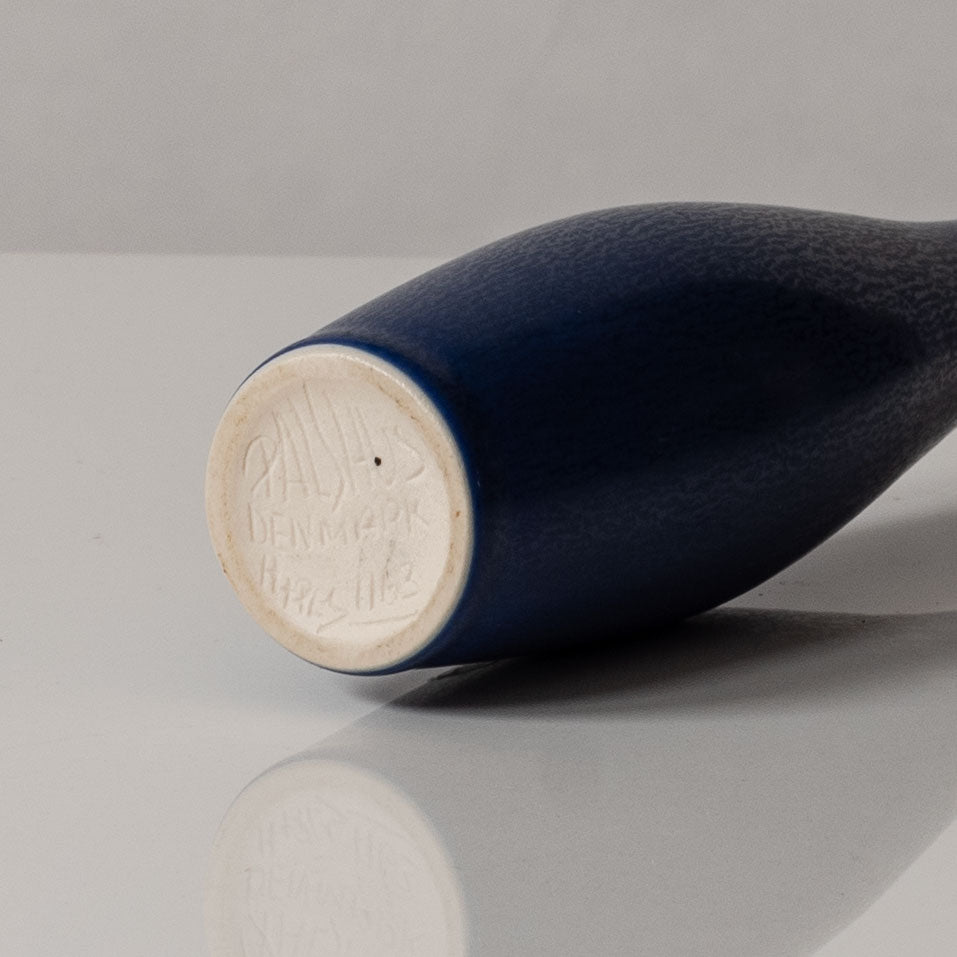 Henrik and Per Linnemann-Schmidt at Palshus, stoneware vase with blue haresfur glaze K2593