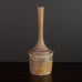 Gorge Hohlt, Germany, unique stoneware bottle vase with oxblood and pale brown glaze J1270