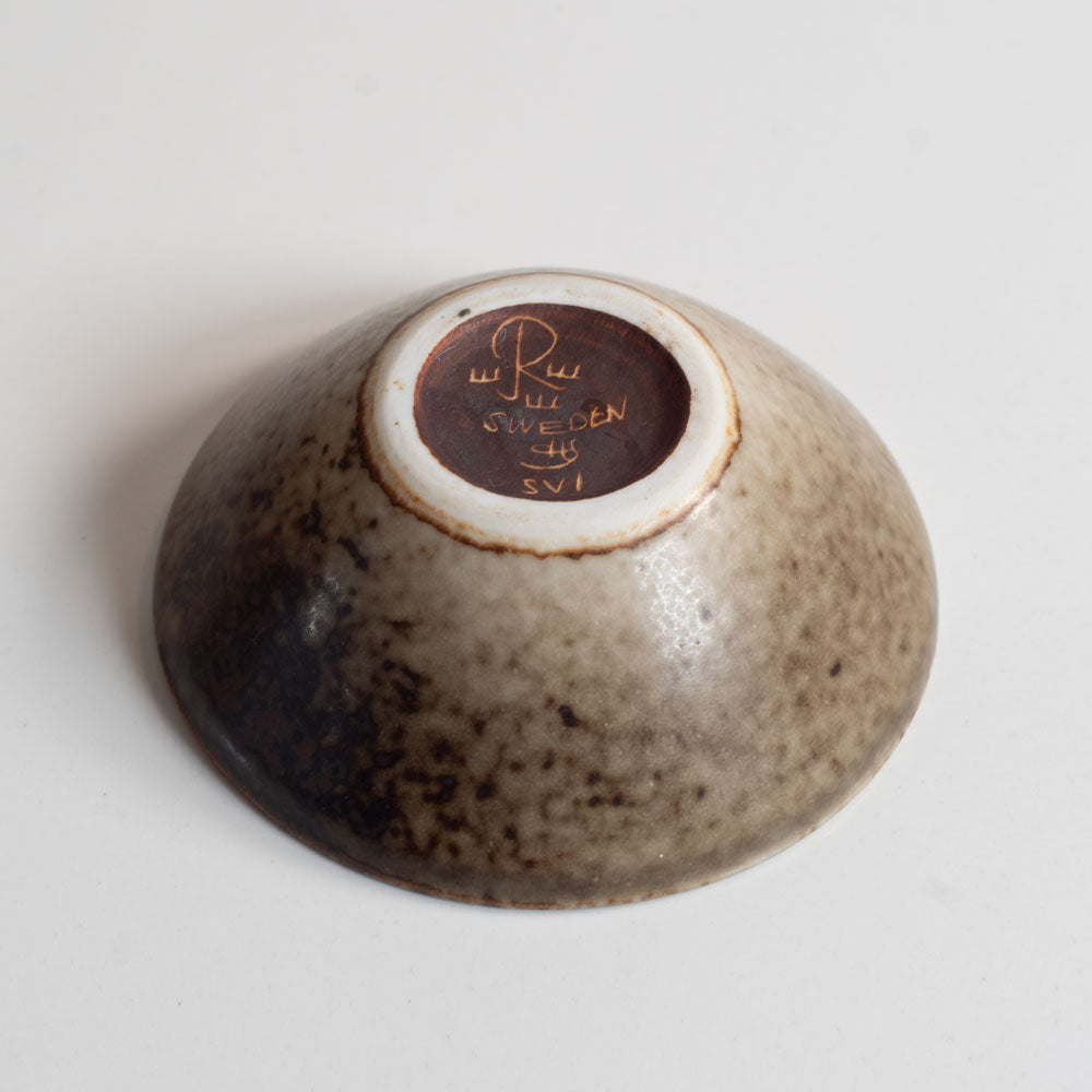 Carl Harry Stålhane for Rörstrand, Sweden, bowl with white and brown glaze M5538