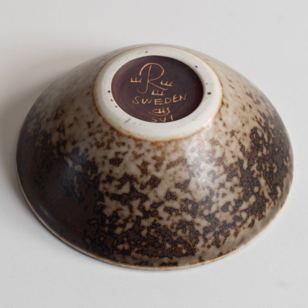 Carl Harry Stålhane for Rörstrand, Sweden, bowl with white and brown glaze M5539