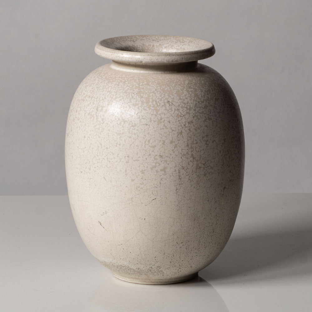 Gunnar Nylund for Rörstrand, Sweden, ovoid vase with white glaze L3359