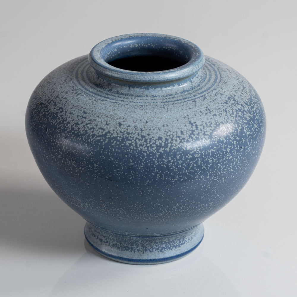Gunnar Nylund for Rörstrand, Sweden, stoneware vase with blue glaze M5704