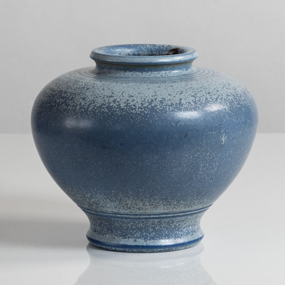 Gunnar Nylund for Rörstrand, Sweden, stoneware vase with blue glaze M5704