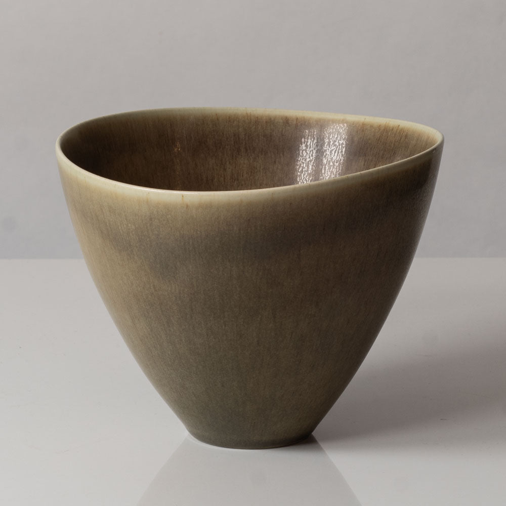 Per Linnemann-Schmidt at Palshus, Denmark, stoneware vase with brown glaze L3566