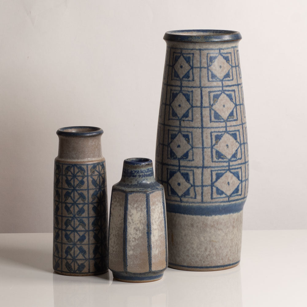 Three vases by Marianne Starck for Michael Andersen and Sons