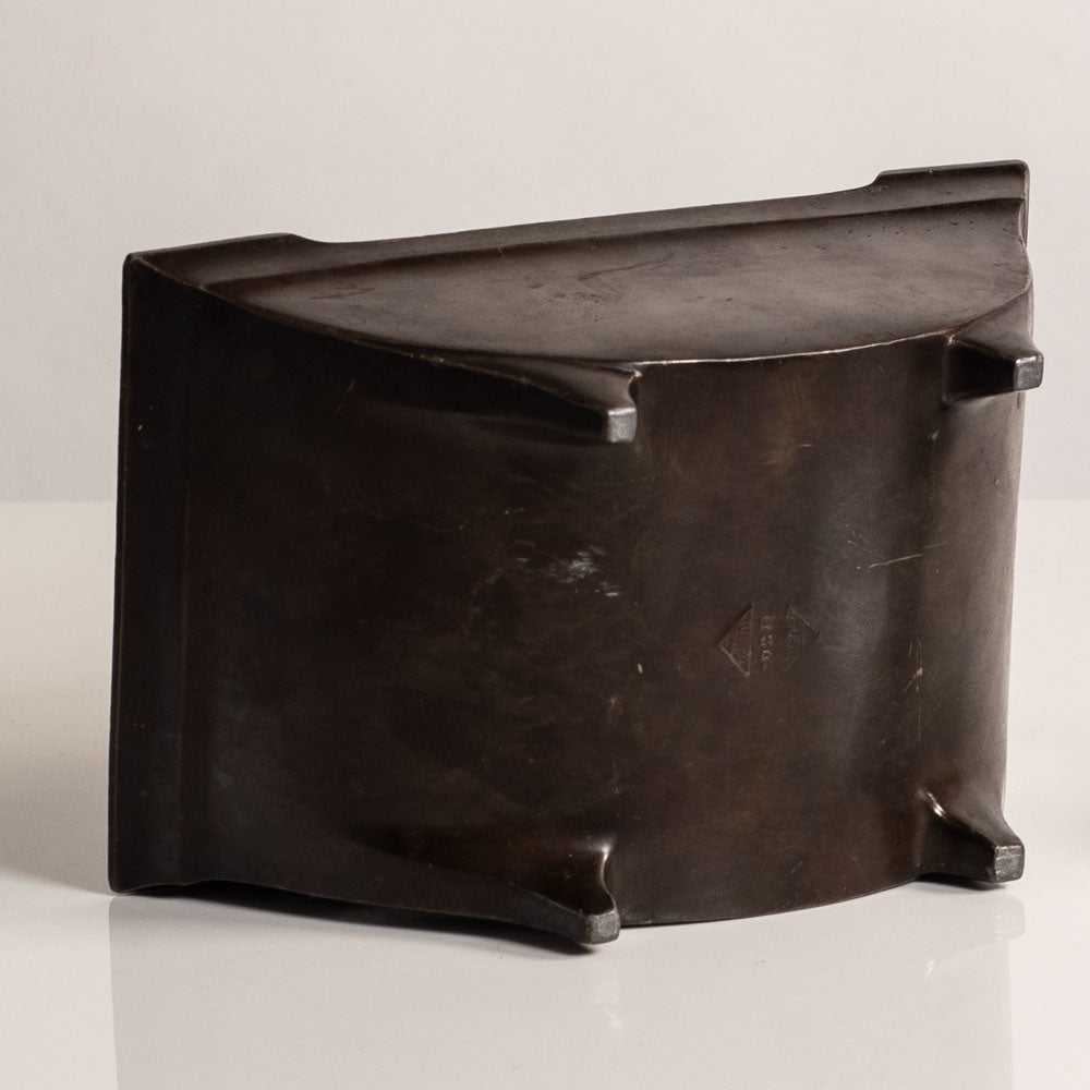 Just Andersen, Denmark, lidded box in disko metal M5735