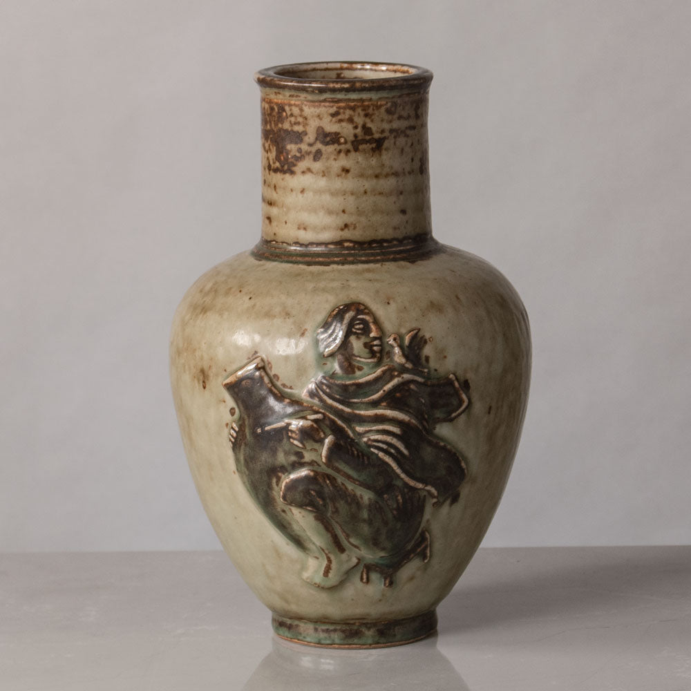 Nielsen for Royal Copenhagen, Denmark, stoneware vase with Sung glaze N1246