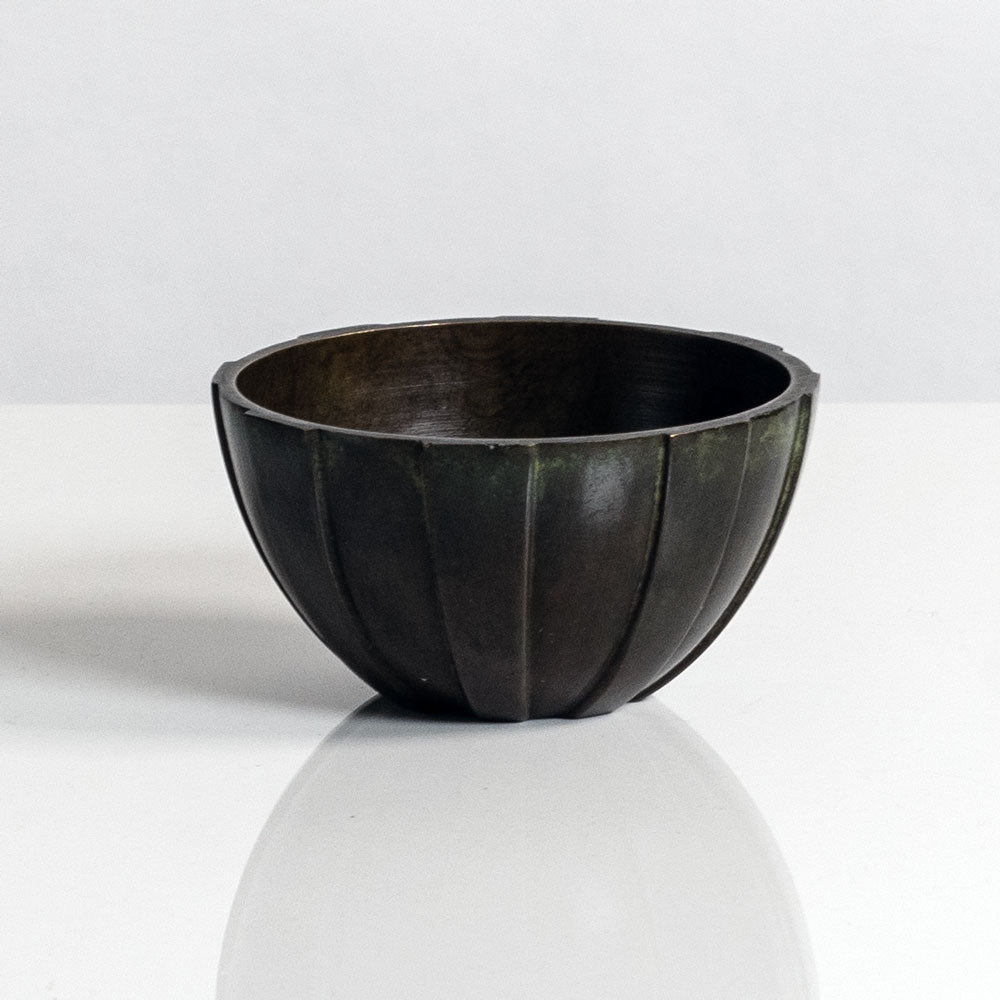 Just Andersen for GAB, Sweden, bronze fluted bowl M5724