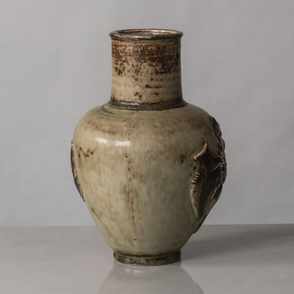 Nielsen for Royal Copenhagen, Denmark, stoneware vase with Sung glaze N1246