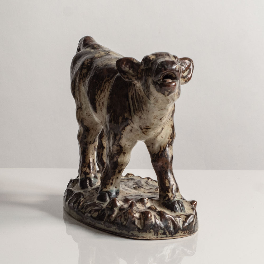 Knud Kyhn for Royal Copenhagen, Denmark, stoneware figure of a calf M5754
