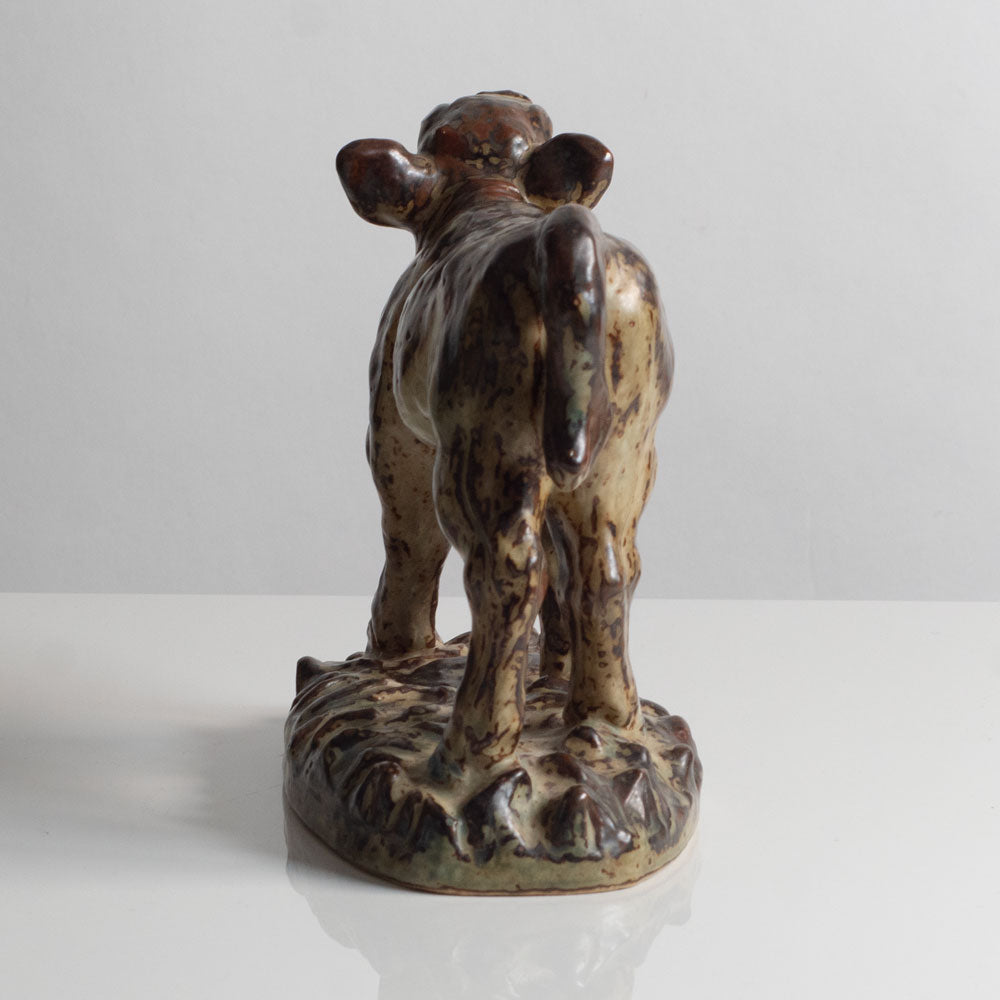 Knud Kyhn for Royal Copenhagen, Denmark, stoneware figure of a calf M5754