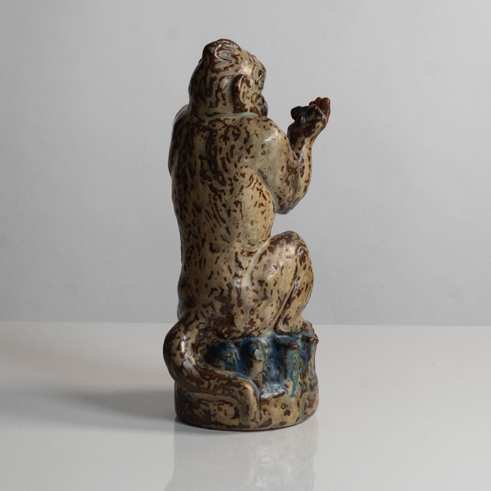 Knud Kyhn for Royal Copenhagen, Denmark, stoneware figure of a baboon M5635