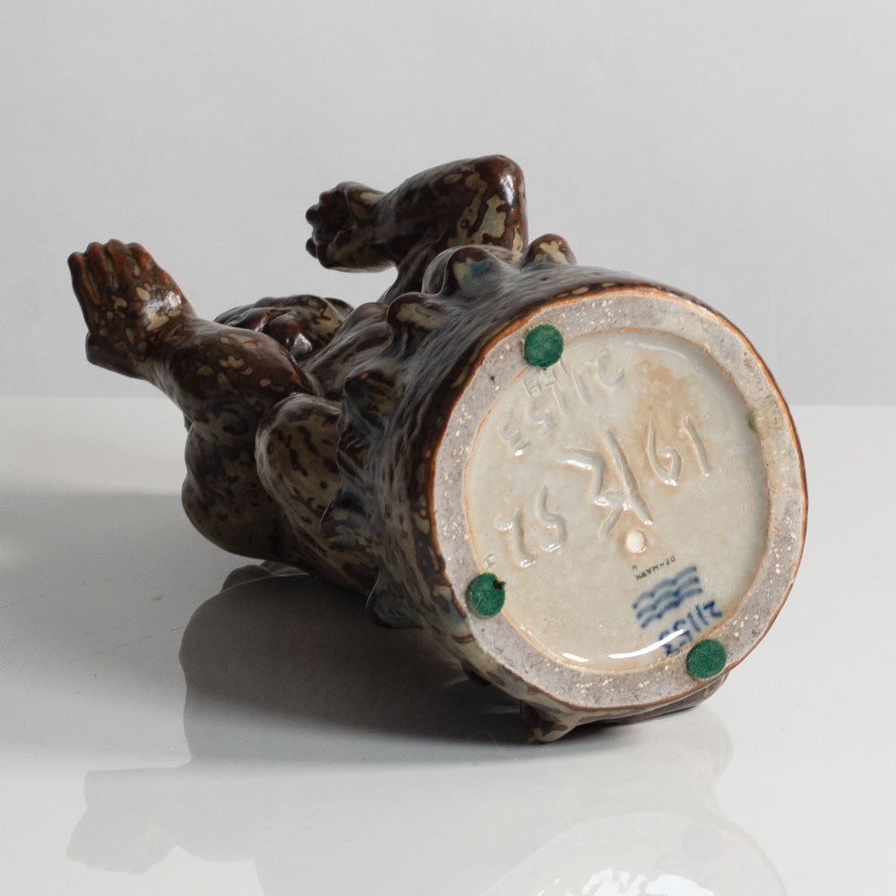 Knud Kyhn for Royal Copenhagen, Denmark, stoneware figure of a baboon M5635