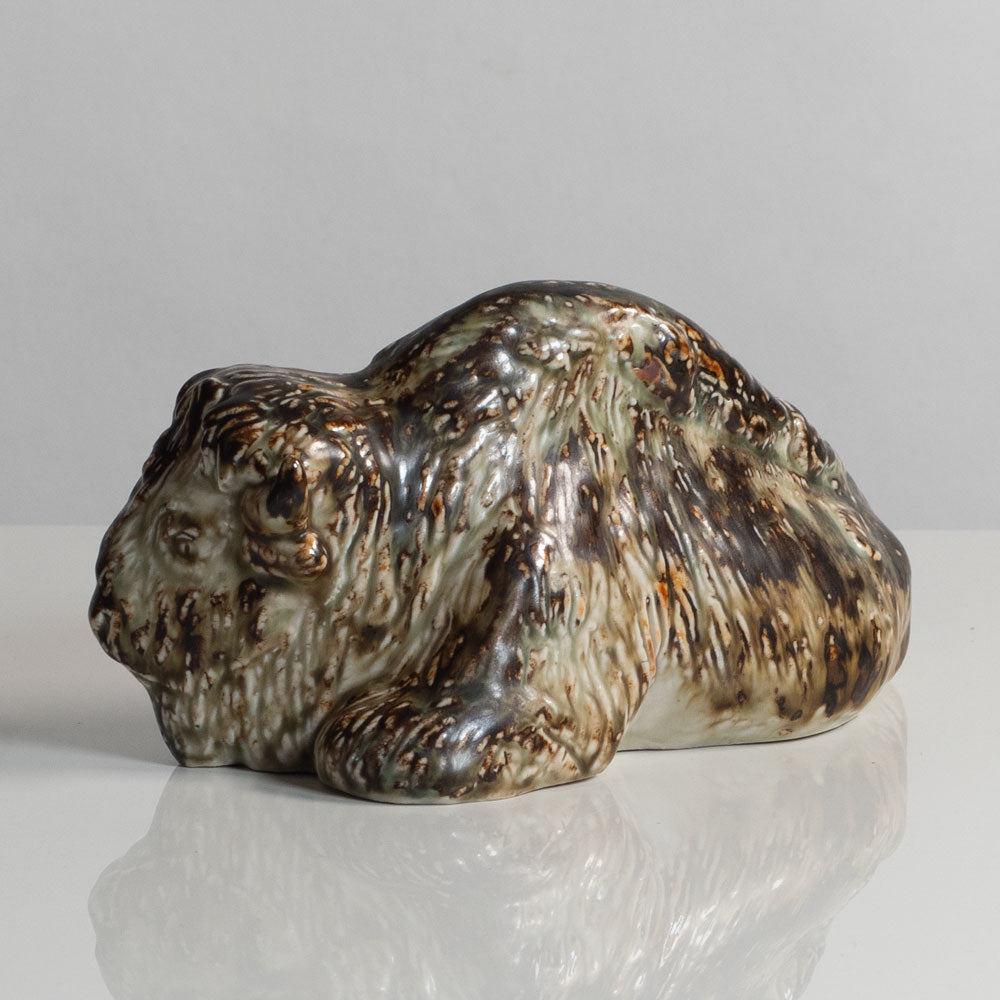 Karl Larsen for Royal Copenhagen, Denmark, stoneware figure of a bison M5751
