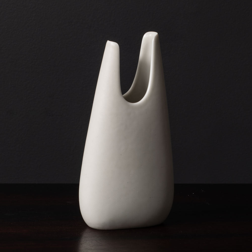 Gunnar Nylund for Rorstrand,  stoneware "Caolina" vase with matte white glaze F8140