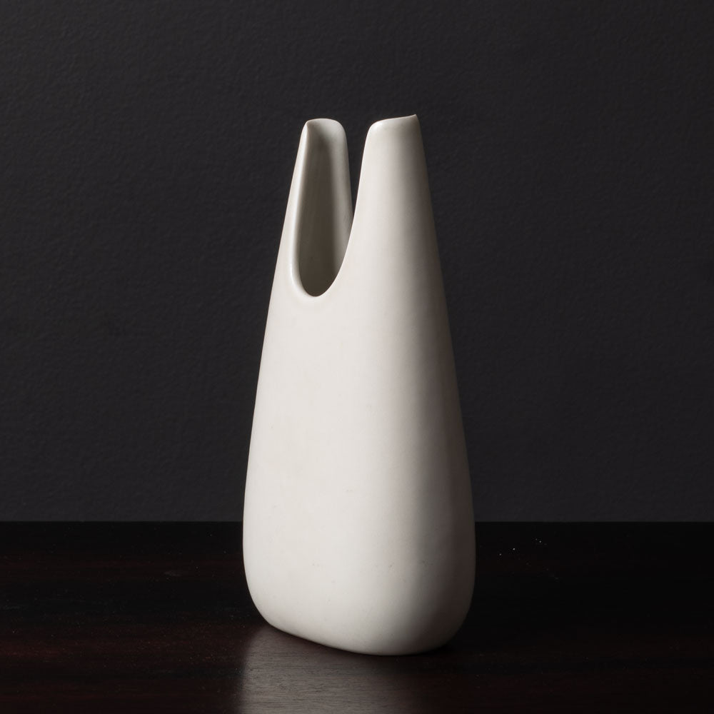 Gunnar Nylund for Rorstrand,  stoneware "Caolina" vase with matte white glaze F8140