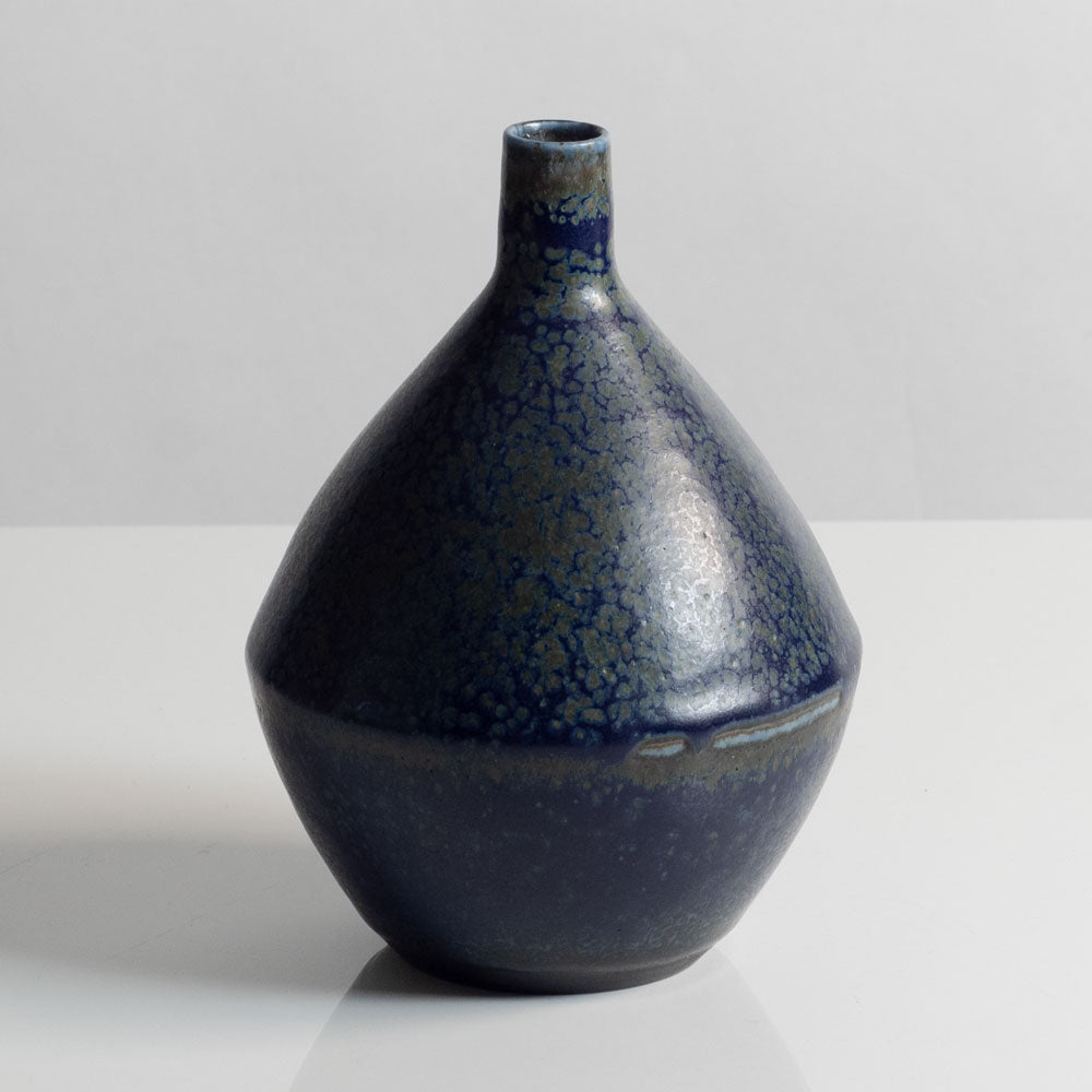 Group of unique vases with blue glaze by Carl Harry Stålhane for Rörstrand, Sweden