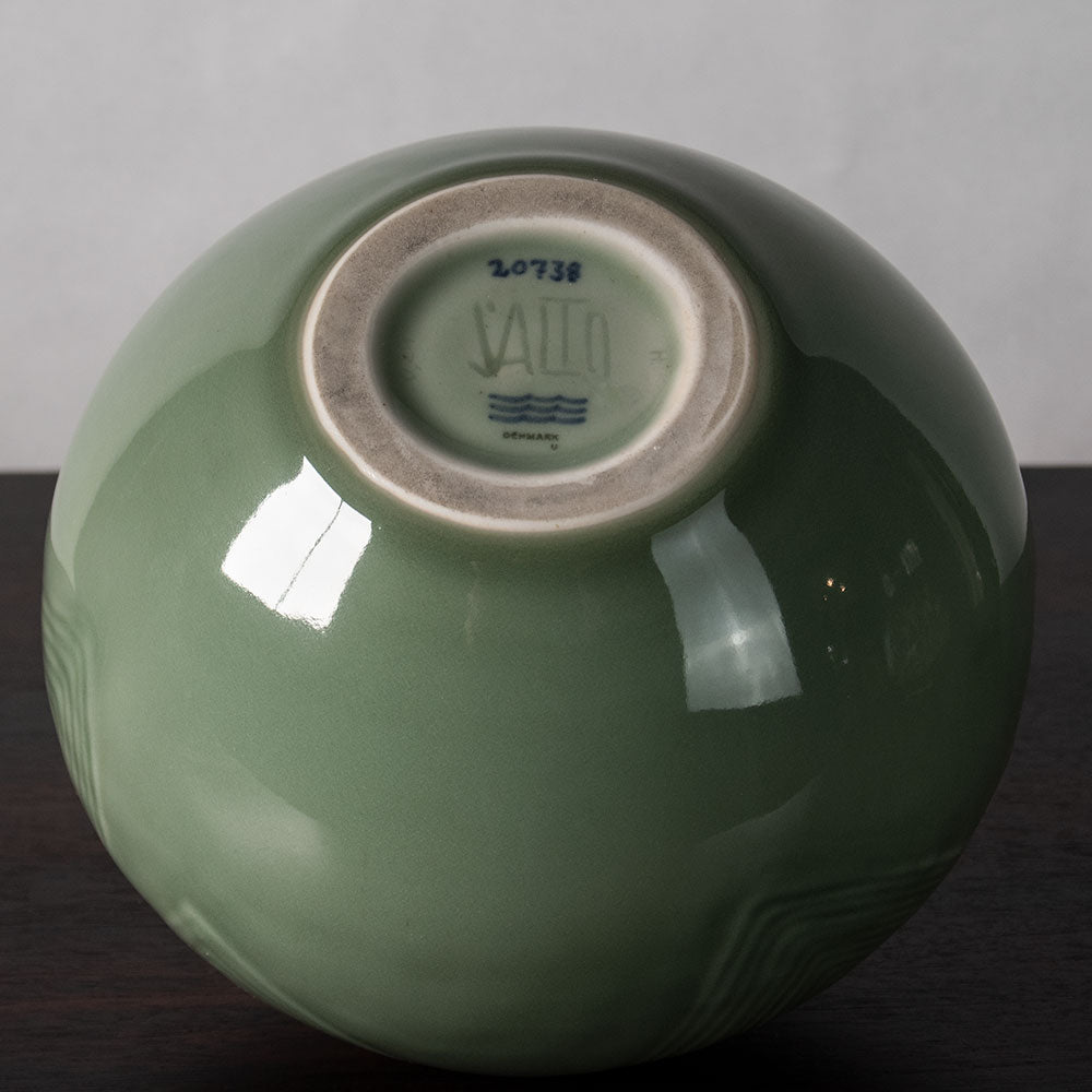 Axel Salto for Royal Copenhagen, Denmark, "Living Stones" vase with celadon glaze J1646