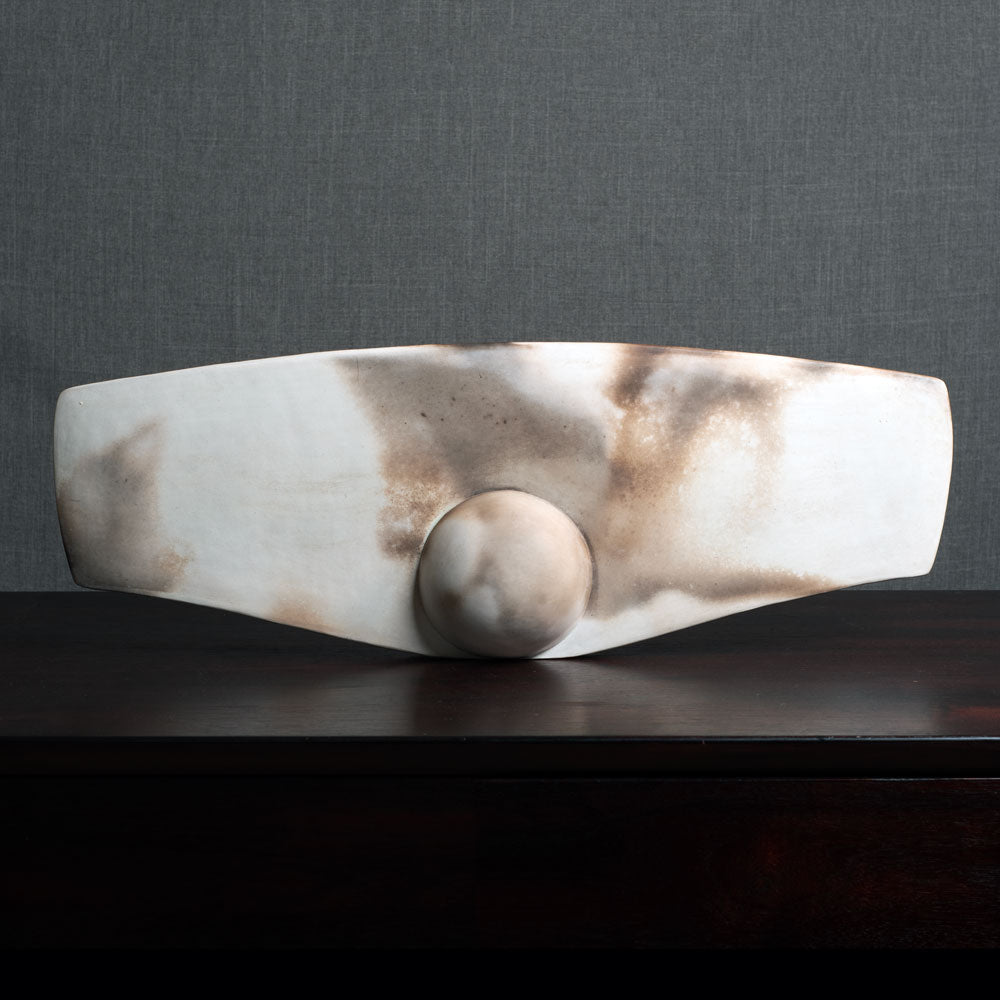 Antonia Salmon, UK, burnished, wood fired sculpture M4313