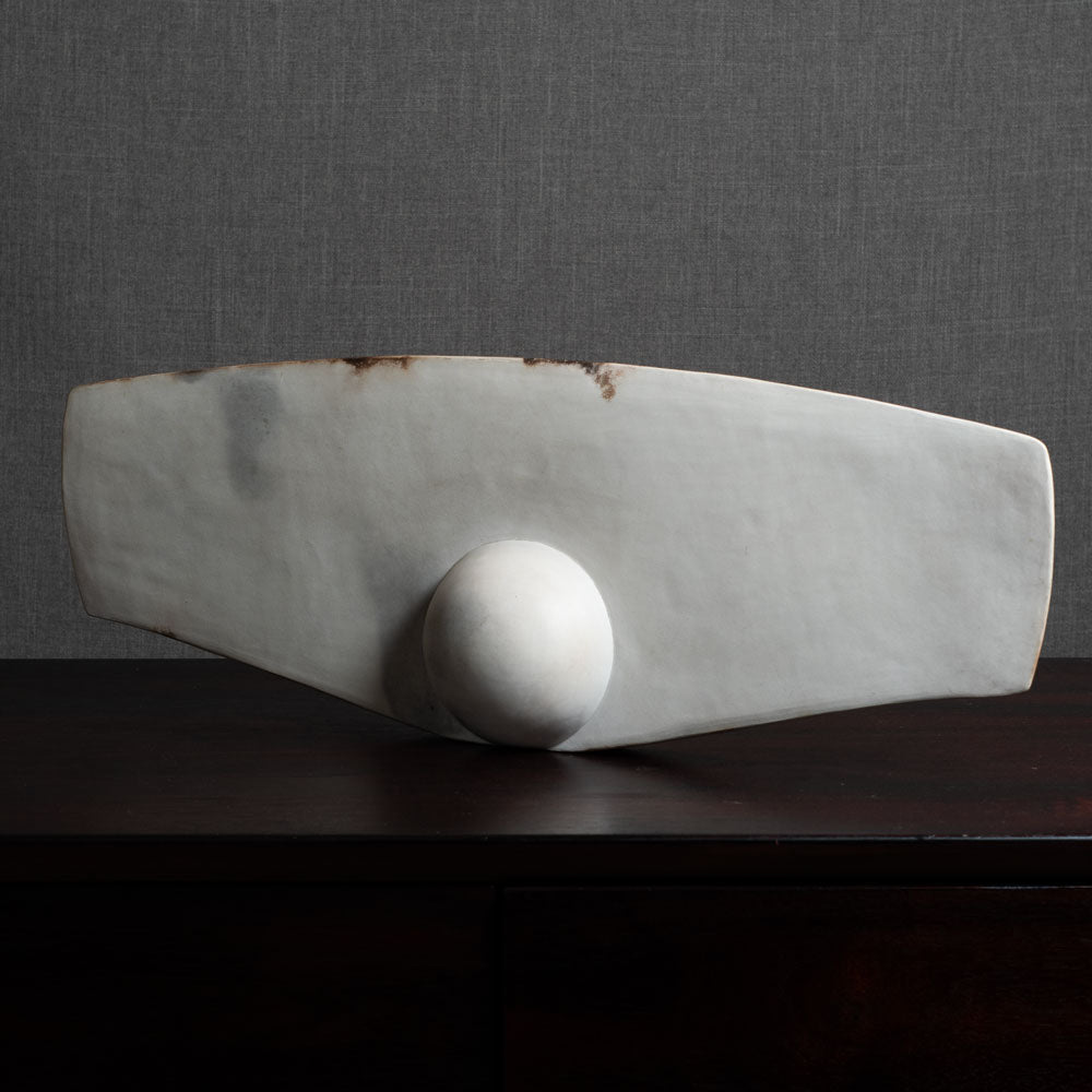 Antonia Salmon, UK, burnished, wood fired sculpture M4313