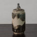 Jais Nielsen for Royal Copenhagen, Denmark, lidded jar with brown and blue Sung glaze J1659