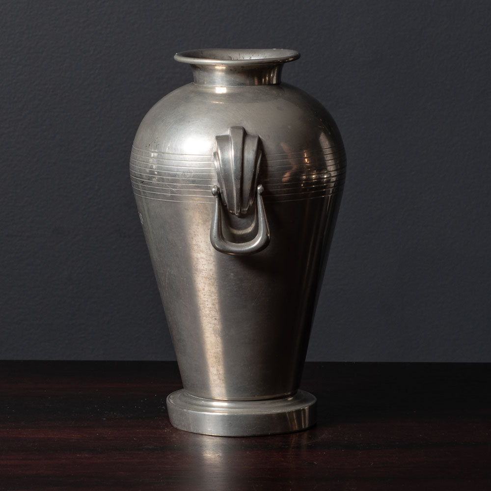 GAB Tenn, Sweden, handled pewter urn L3514