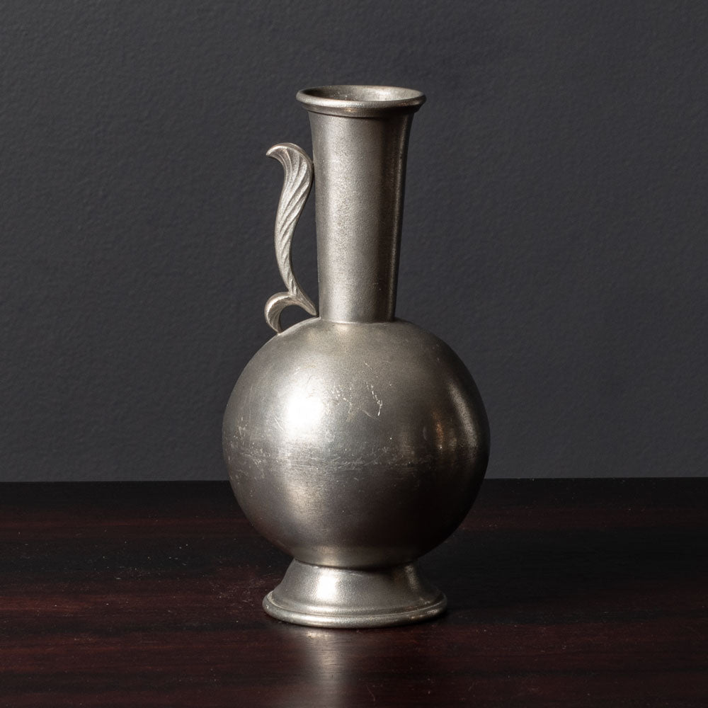 Three Swedish art deco pewter vases