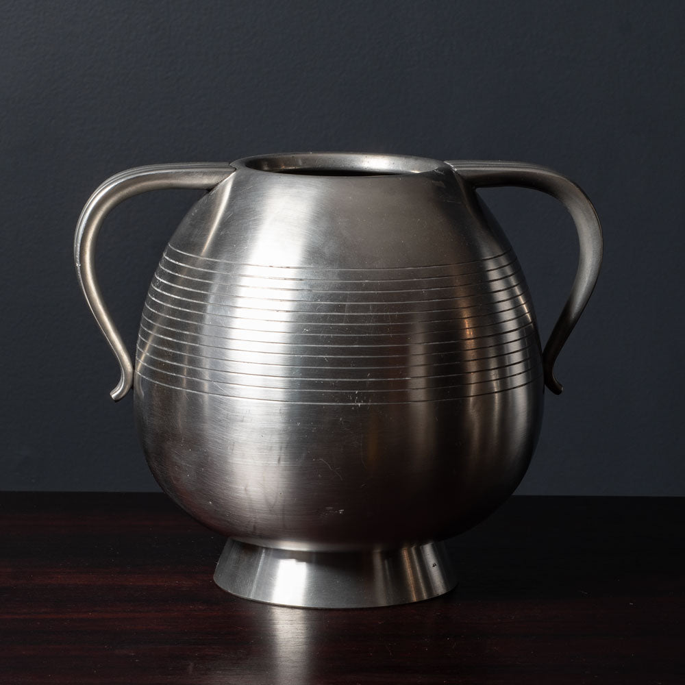 GAB Tenn, Sweden, handled pewter urn L3408