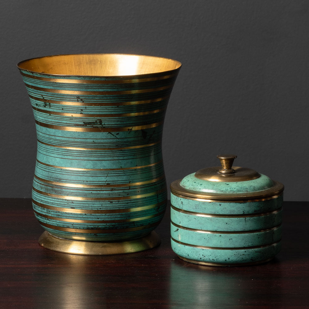 Two vases by WMF Ikora, Germany