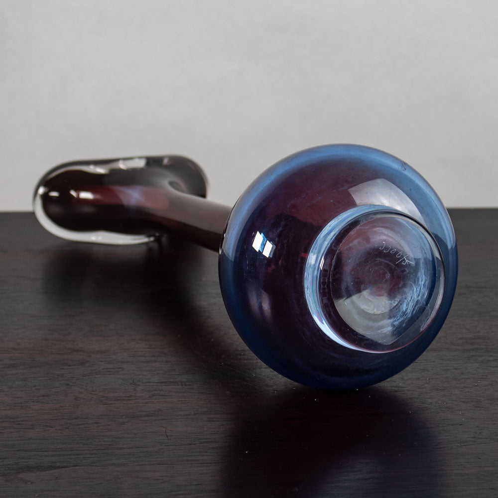 Nils Landberg for Orrefors, Sweden, long necked bud vase J1602