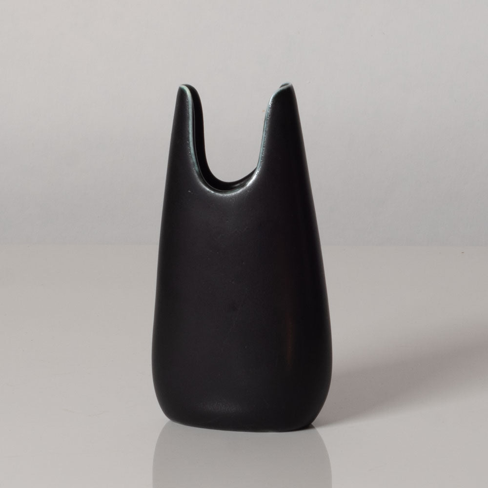Gunnar Nylund for Rorstrand, black Caolina vase J1716