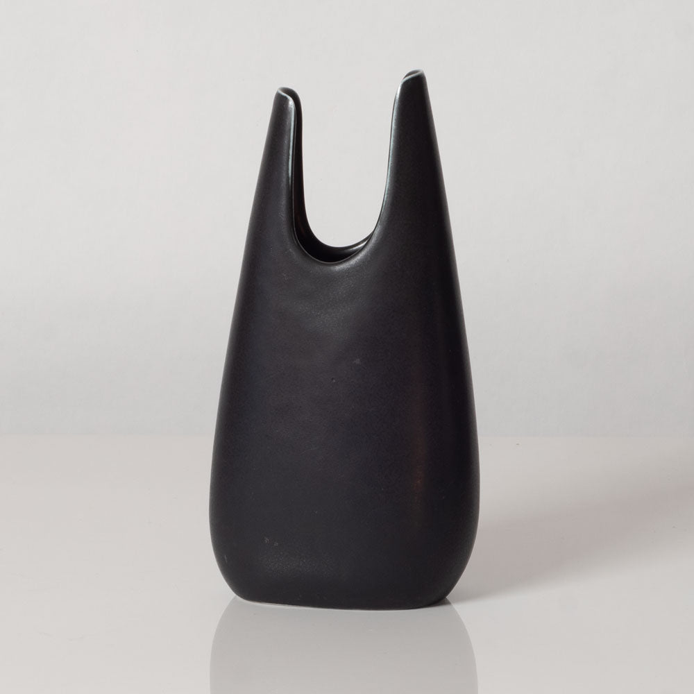Gunnar Nylund for Rorstrand, black Caolina vase H1154