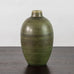 Erich and Ingrid Triller for Tobo ovoid vase with green glaze J1463