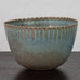 Stig Lindberg for Gustavsberg, Sweden, tall bowl with semi gloss pale blue and brown glaze J1376
