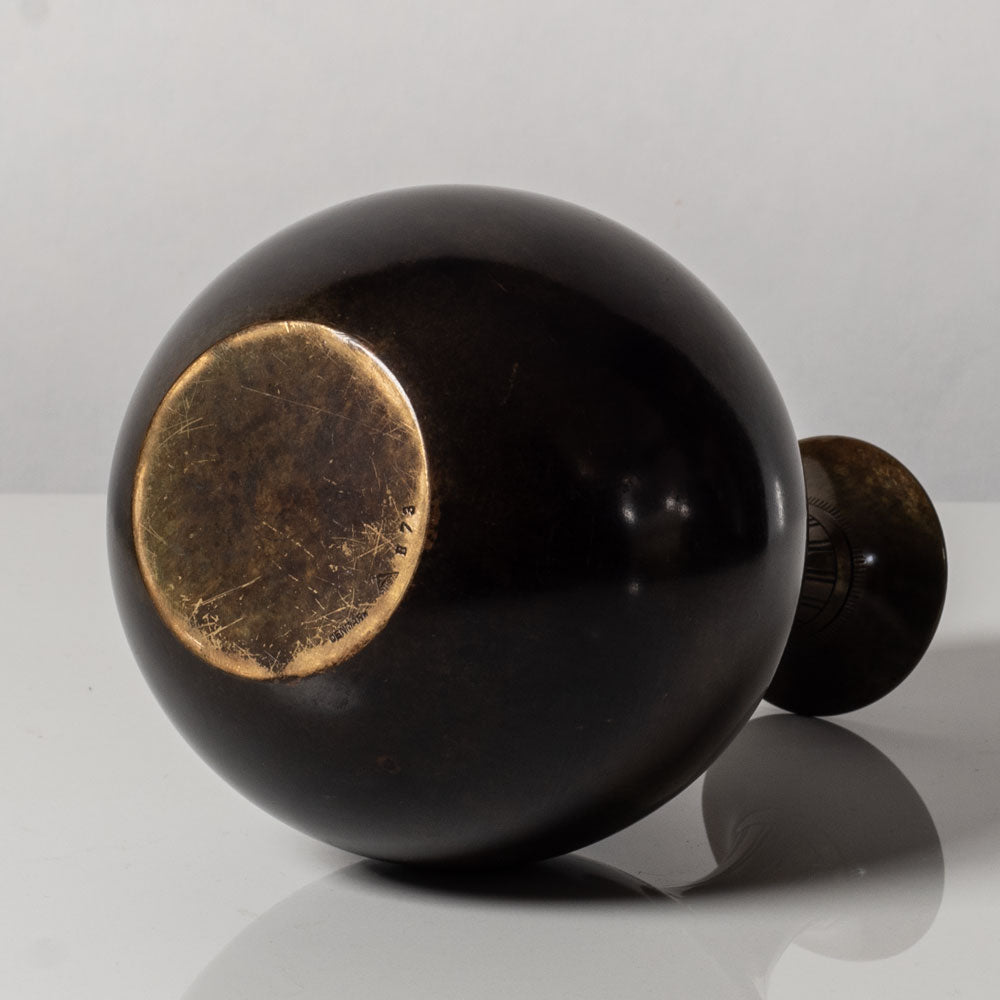 Just Andersen, Denmark,  bronze vase with inlay, 1930 L3599