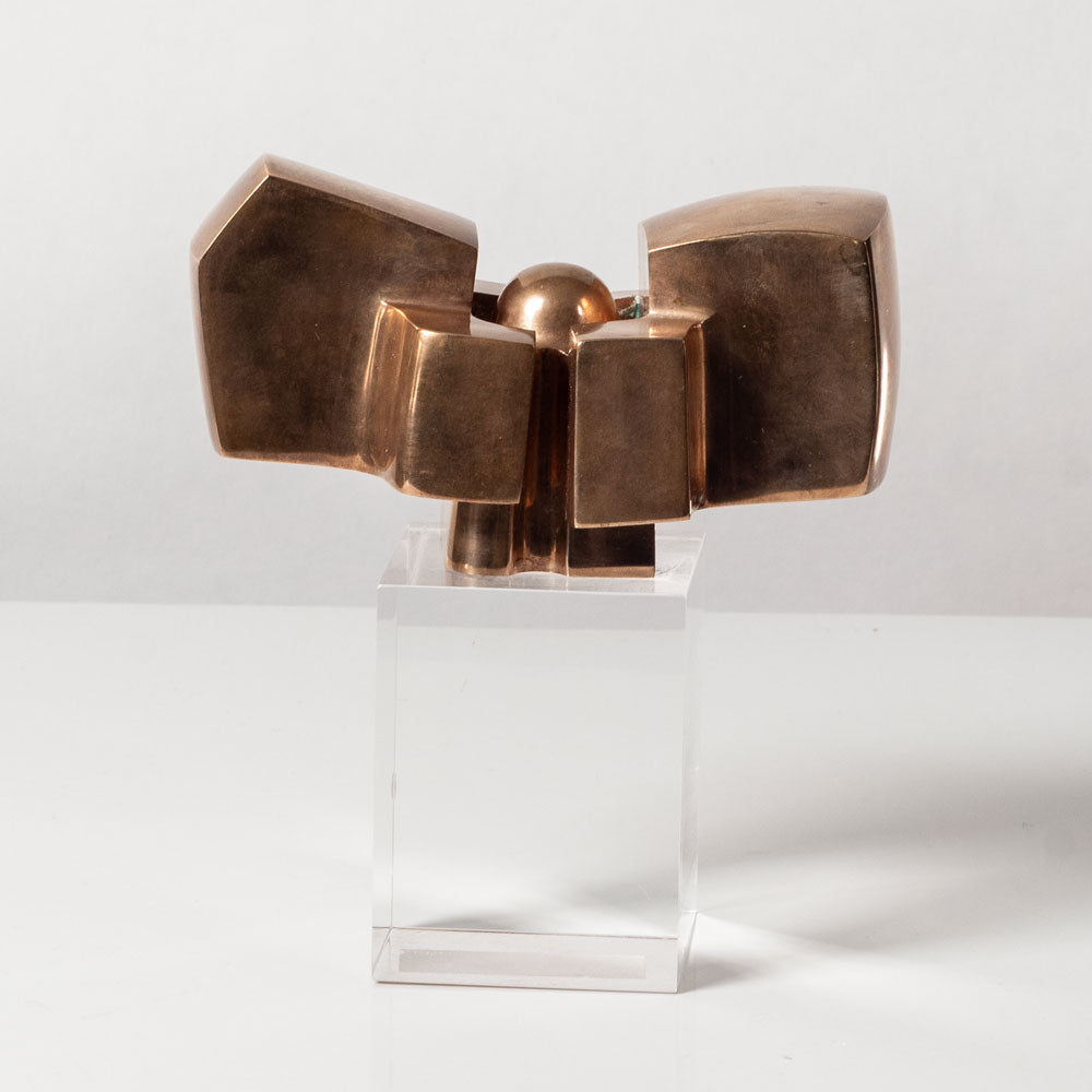 José Luis Sánchez, Spain, bronze sculpture on acrylic base L3622