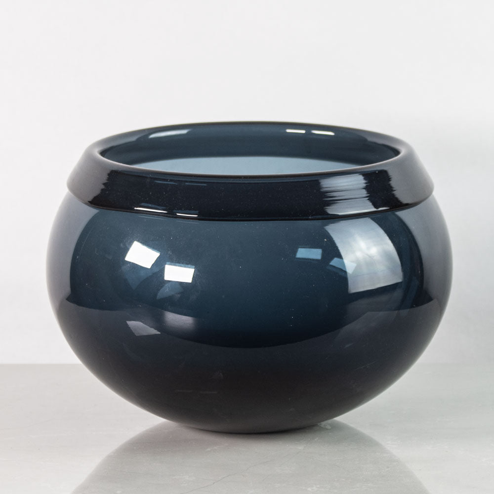 Timo Sarpaneva for Iittala, Finland, blue glass bowl J1481