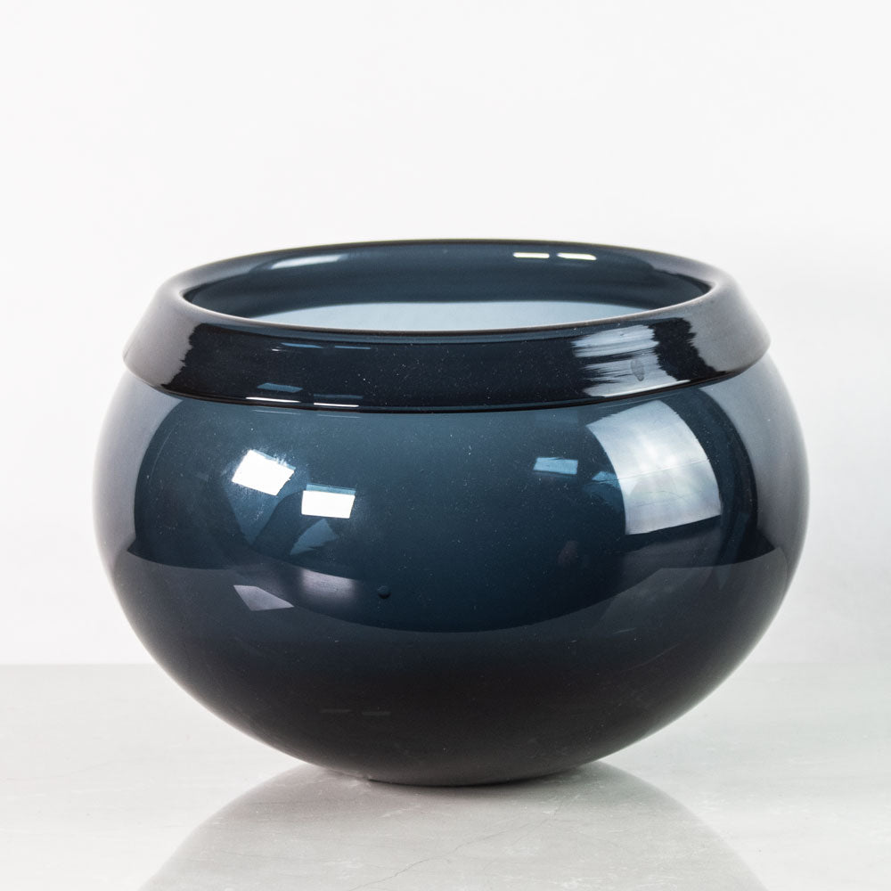 Timo Sarpaneva for Iittala, Finland, blue glass bowl J1481